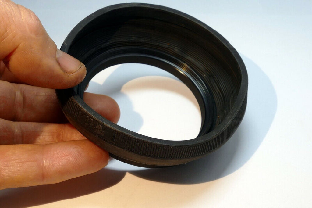 67mm Lens Hood Shade collapsible Rubber  telephoto double threaded