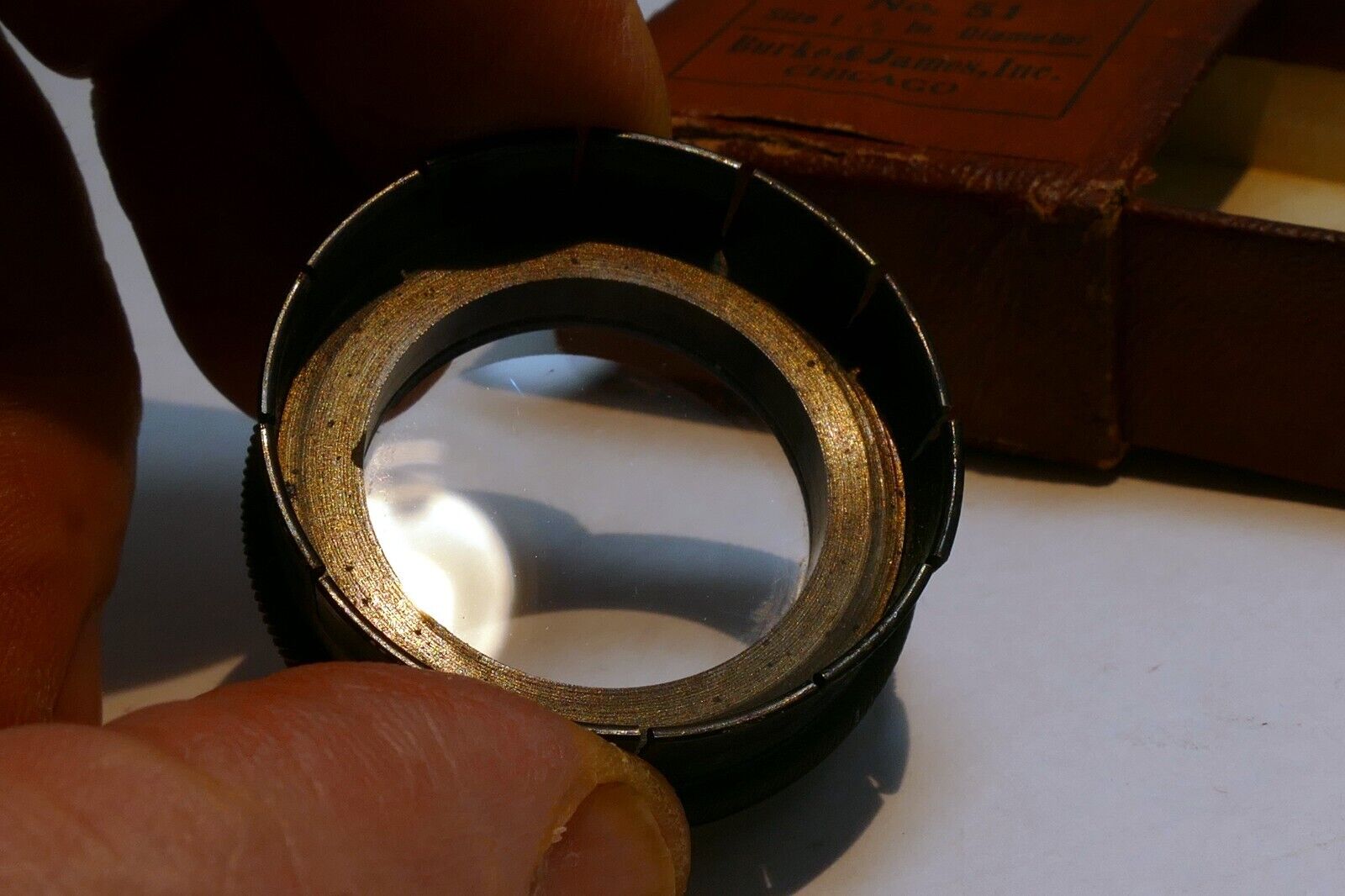 Burke & James no 51 Portrait Lens series 5 filter drop in 34mm for Kodak Folding