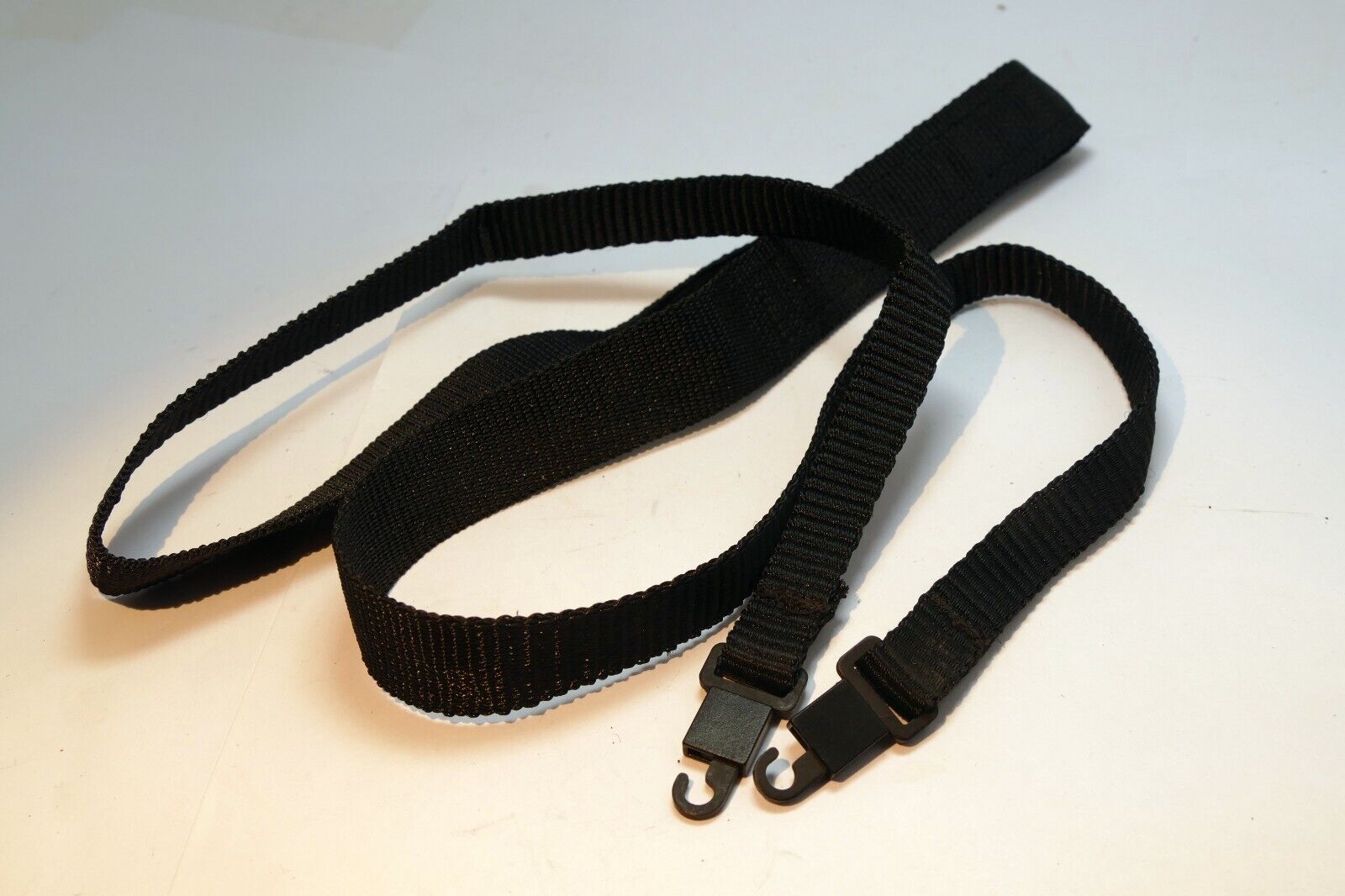 Camera Neck Strap Black snap on type with plastic hooks