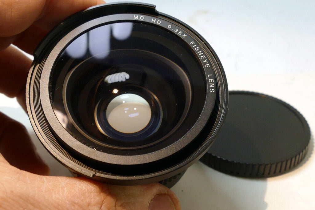 MC HD  0.35X AUX Super  Wide angle Fish eye 58mm Lens for 18-55mm IS EF