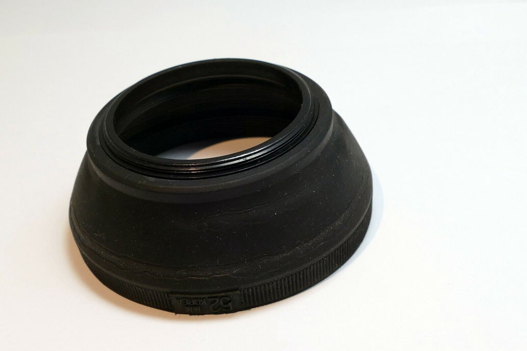 52mm Rubber Lens Hood Shade screw in type collapsible double threaded