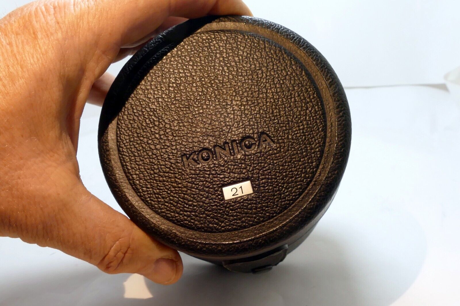 Konica Hexanon 21mm f4 AR lens empty Hard case for genuine OEM vintage