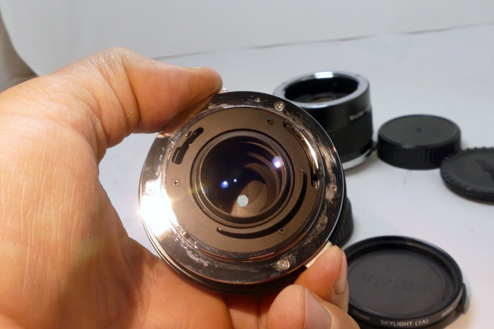 Vivitar 70-150mm f3.8 Manual Focus Lens w/ 2X teleconver Olympus OM mount - MINT