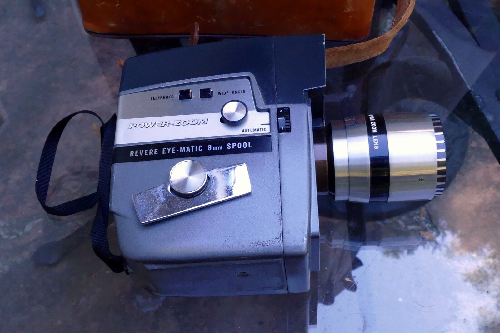Revere 8 Eye-Matic 8mm Model 143 Power Zoom Camera w/ Raptar Lens -  PARTS AS IS