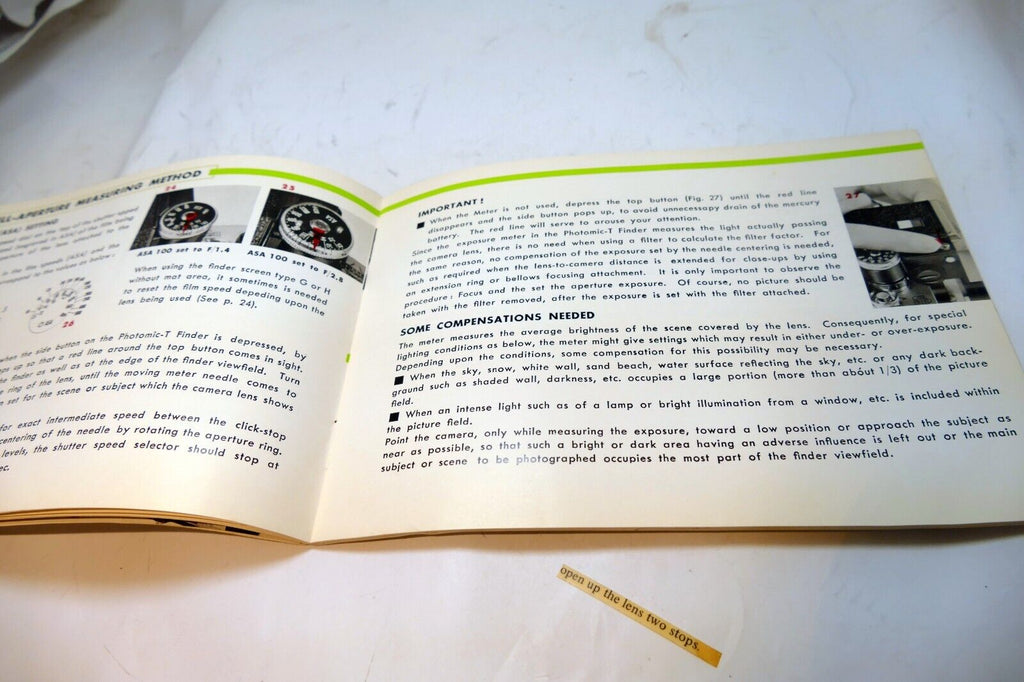 Nikon F T Tn  Photomic finder Metered Prism Instructions manual guide English EN