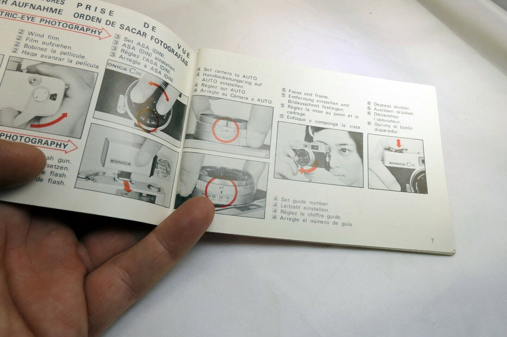 Konica C35 rangefinder Photoguide Camera Guide Manual English