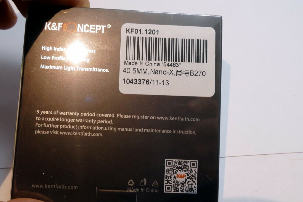 40.5mm K&F Nano X CP-L Lens Filter Circular Polarizer new