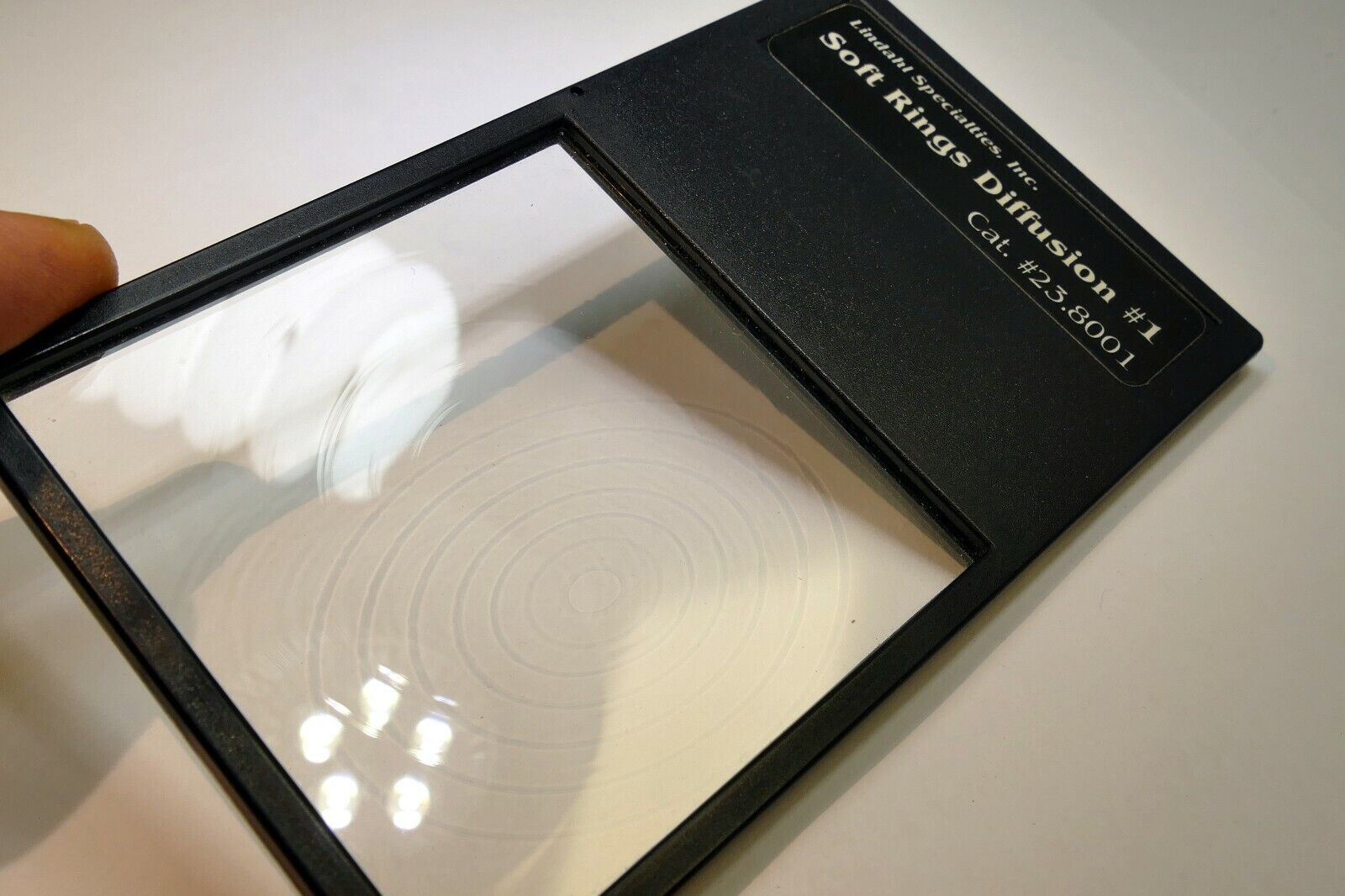 LINDAHL SOFT RING DIFFUSION #1 Drop in Lens Filter square 3X3" Portraiture Focus