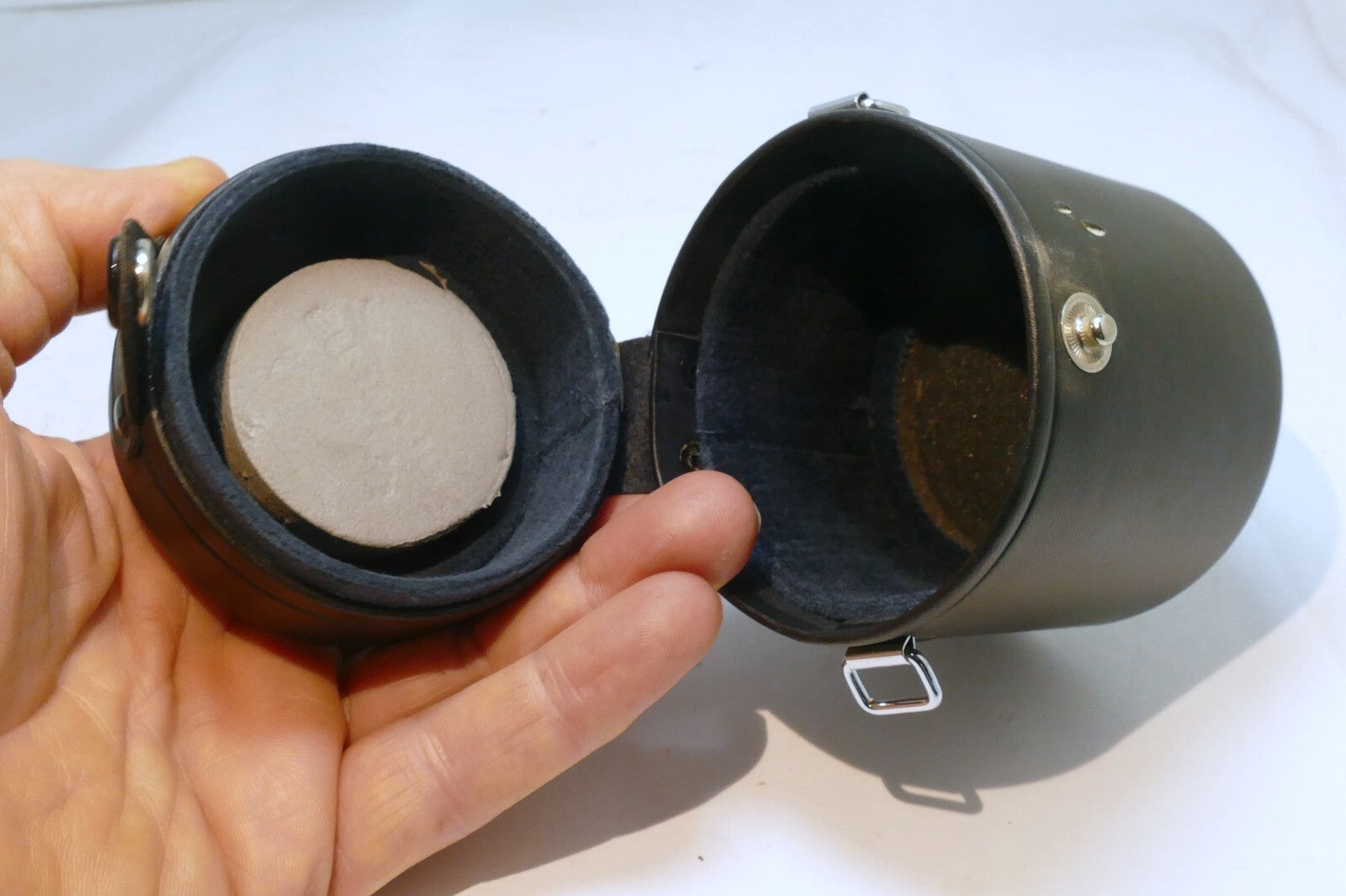Olympus Hard Lens Case for OM 100mm f2.8 genuine OEM fits 85mm f2 Zuiko OM