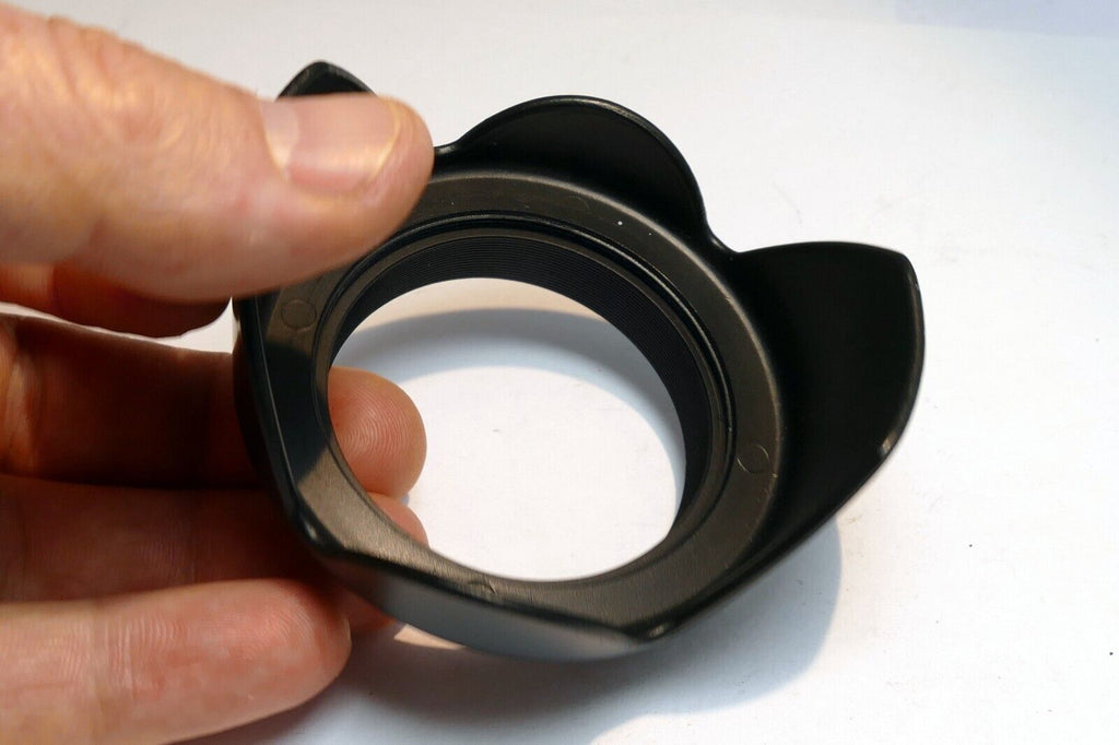 52mm OD Lens Hood Shade   threaded plastic for 18-55mm