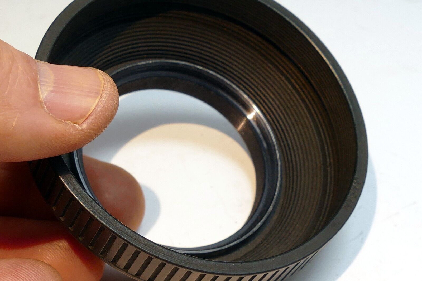 49mm Lens Hood Shade rubber threaded screw in for 50mm f1.9