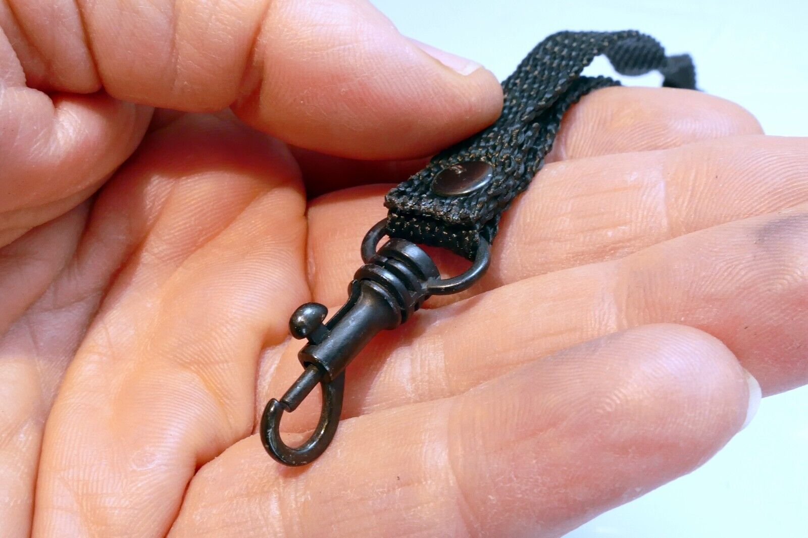 small camera Swivel wrist hand strap 7" long 1/2" wide black Olympus
