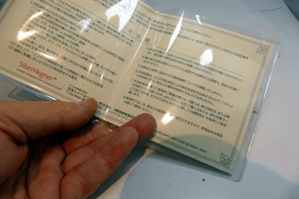 Garantikarte for Leica 100mm f2.8 APO ROM Macro  11352  Lens