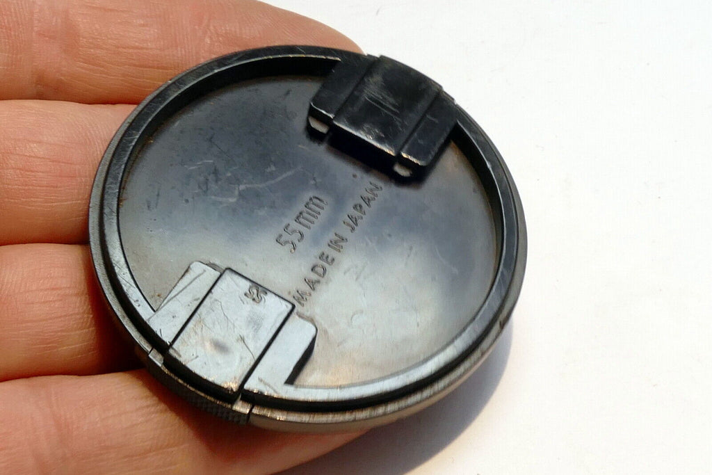Sigma 55mm Front Lens Cap Made in Japan   snap on type black