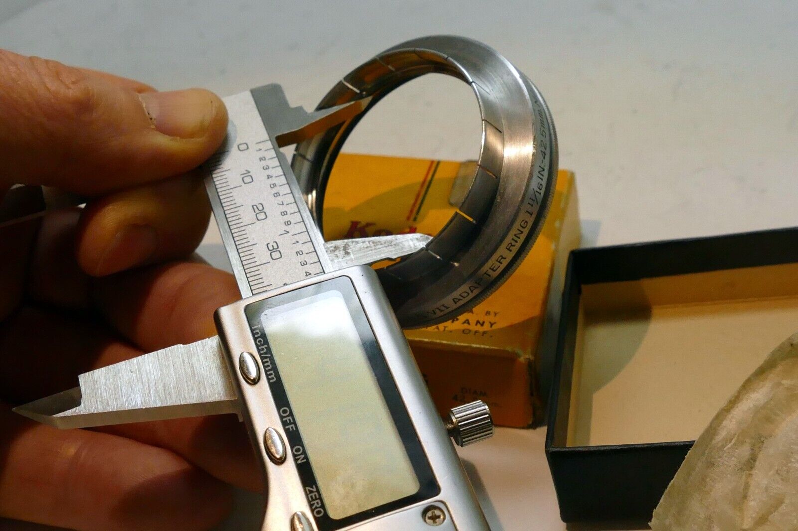Kodak series VII 7  1 11/16" 42.5mm Adapter ring w/ retainer ring Filter Holder