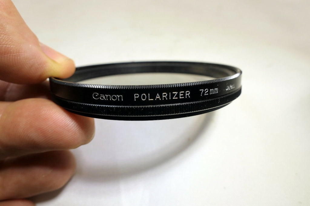 Canon 72mm Polarizer PL Linear  Japan damaged coating separation - genuine