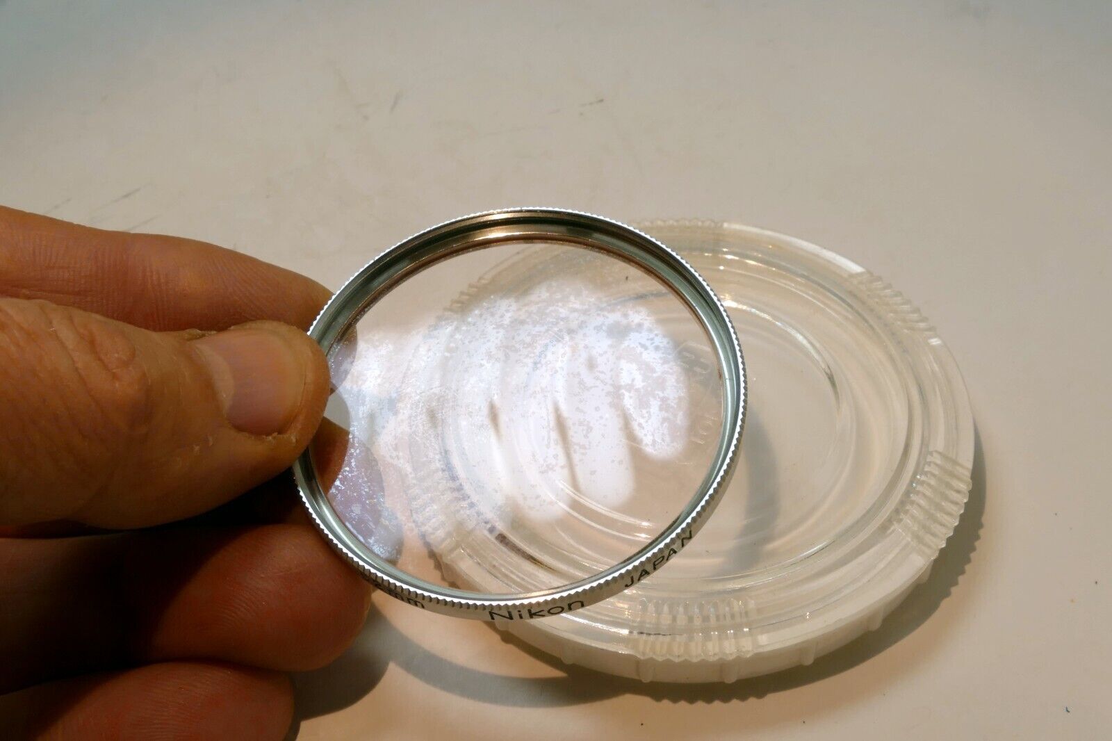 Nikon L1A 52mm Skylight Sky filter with damaged coating Nippon Kogaku Tokyo