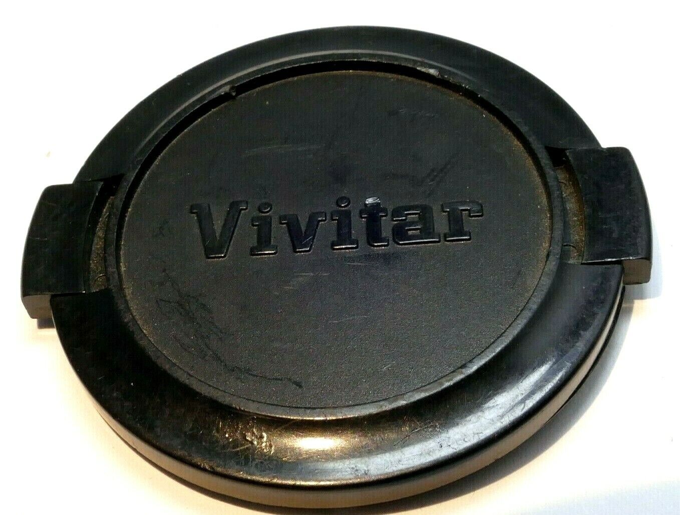 Vivitar 55mm Front Cap lens  plastic black with white logo