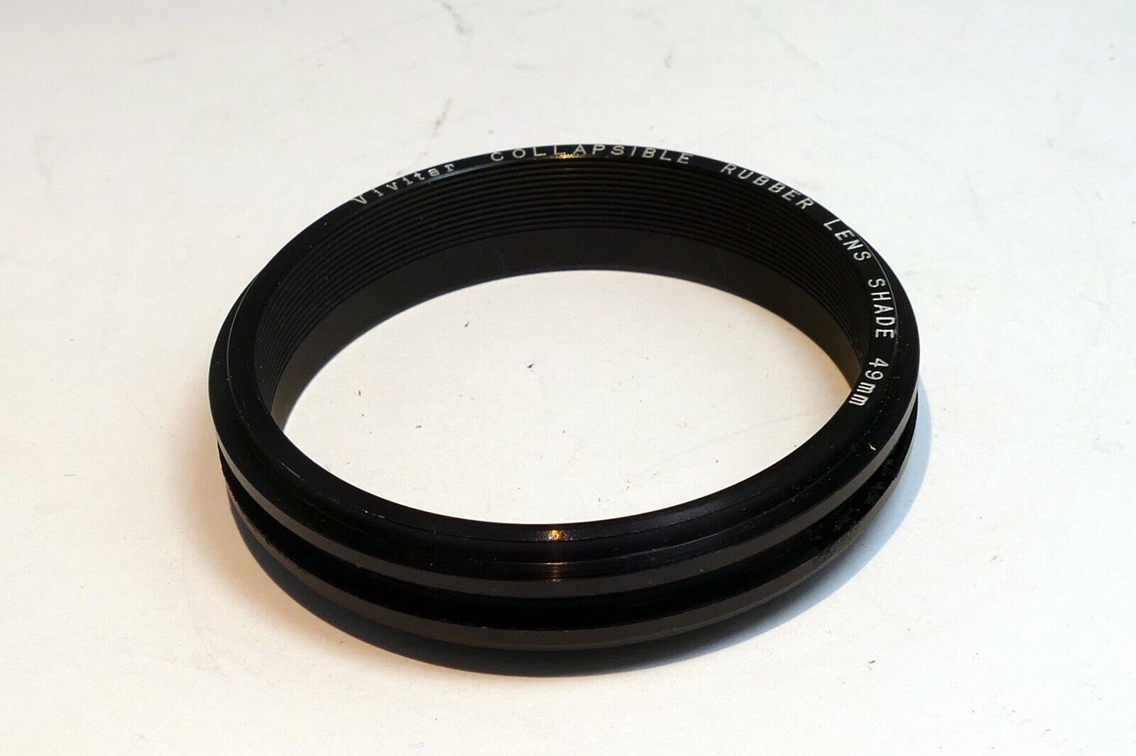 49mm to 49mm Step-up ring Metal double threaded for lens hood  (missing rubber)