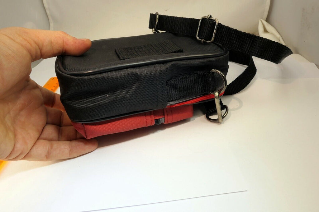 Canon 6X4" Case Powershot camera small Red-Black w/ Shoulder strap