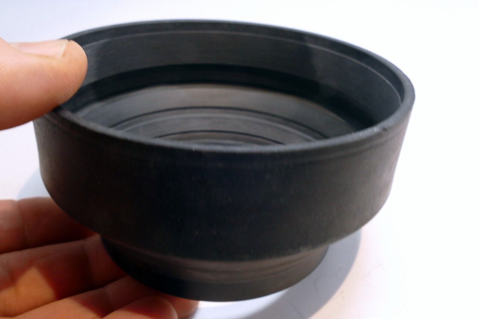 67mm Rubber Lens Hood Shade double threaded 3-way wide angle & telephoto