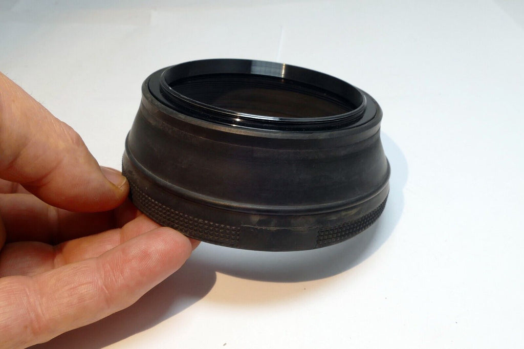 72mm rubber lens hood collapsible double threaded  telephoto 300mm 400mm