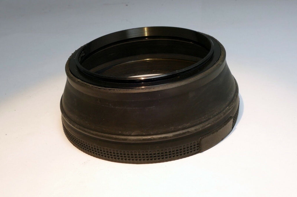 72mm rubber Lens Hood Shade screw in double  threaded for 400mm telephoto