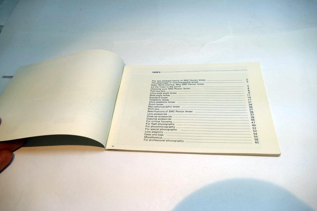 Pentax K100  System  chart lens accessory guide brochure