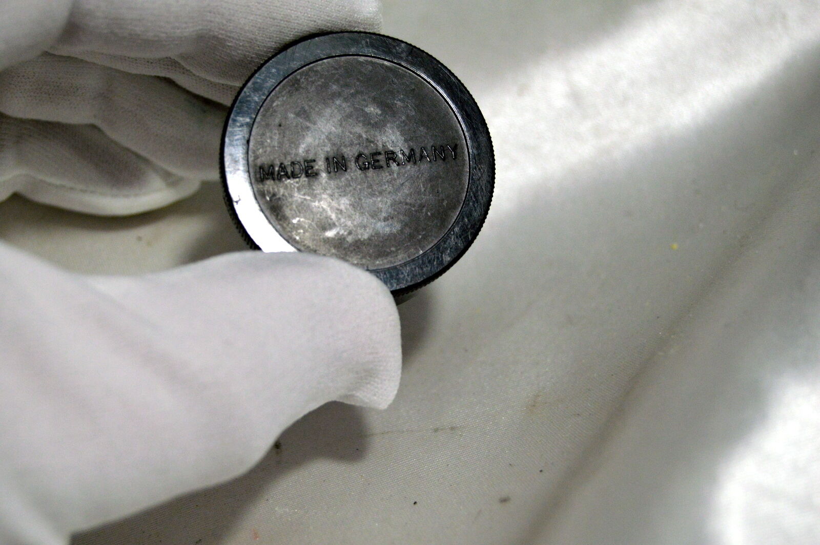 Carl Zeiss Ikon rear lens cap made in Germany 5cm sonnar - damaged