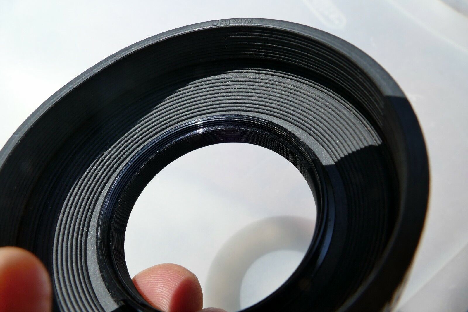 55mm Rubber Lens Hood Shade with double threads in the front for f1.7 f1.4