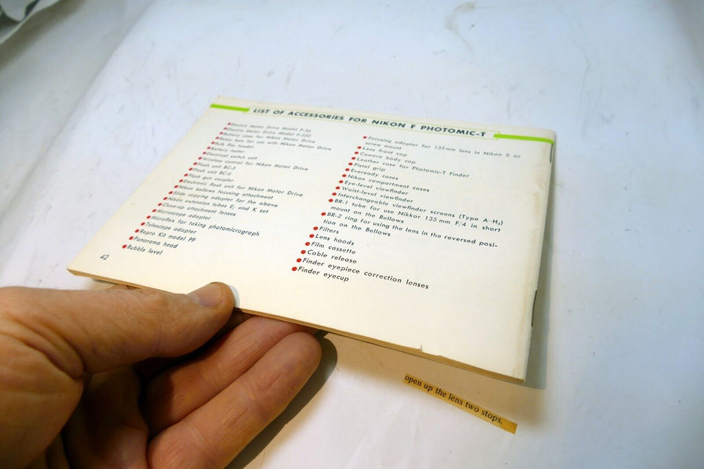 Nikon F T Tn  Photomic finder Metered Prism Instructions manual guide English EN