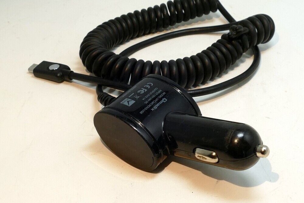 Qmadix TCMICRO Micro-B USB Travel Charger 12V car cigarette lighter
