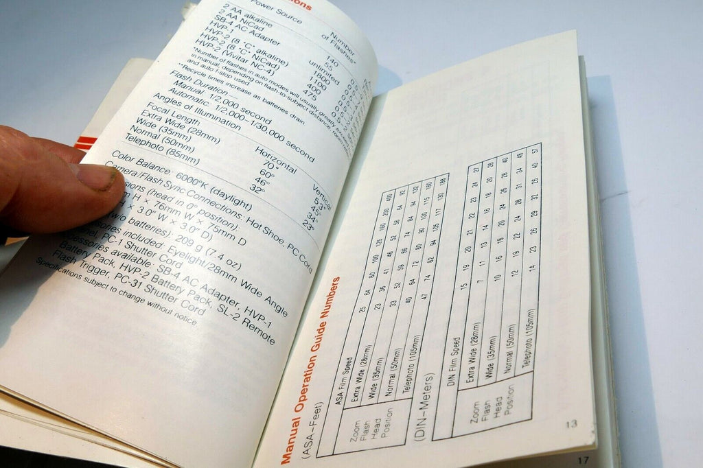 Vivitar 2500 Flash Owner's Manual guide English Espanol Francaise