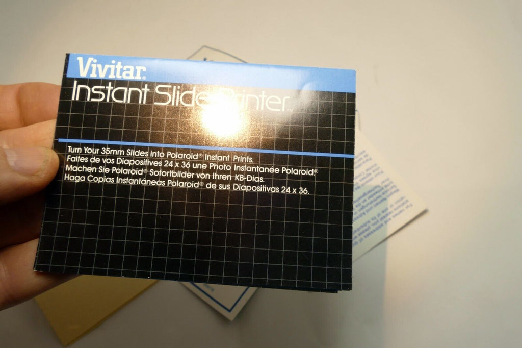 Vivitar Instant Slide Printer brochure sales add vintage  1980's