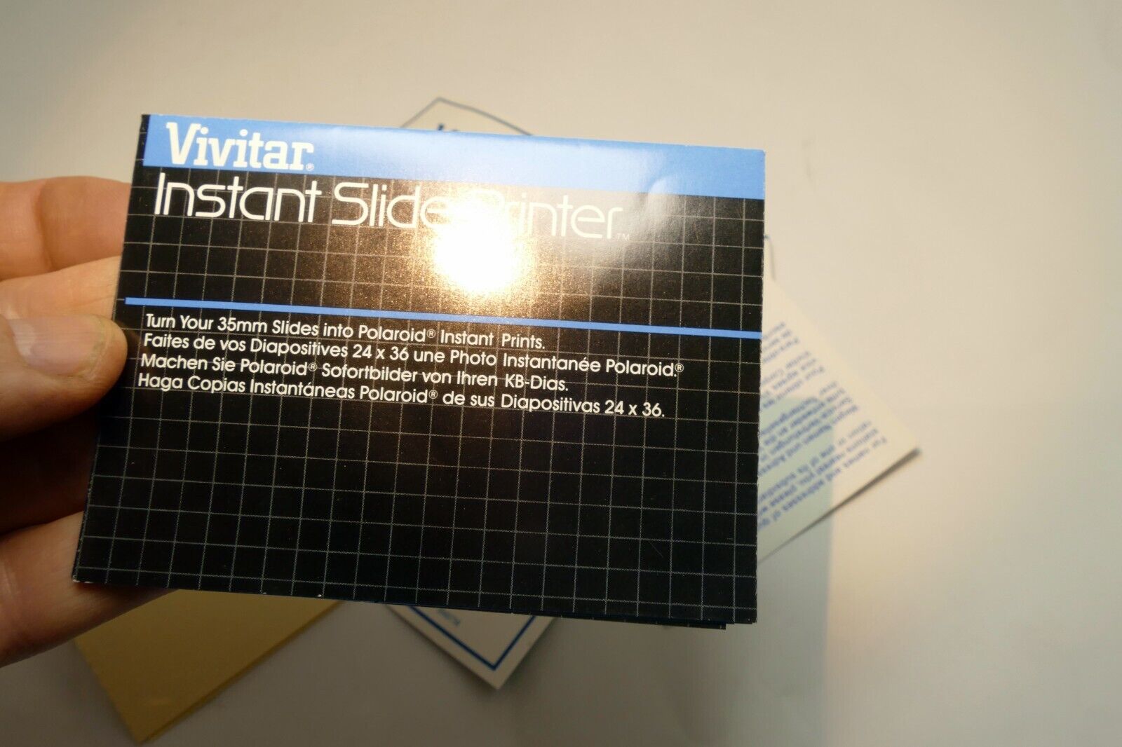 Vivitar Instant Slide Printer brochure sales add vintage  1980's