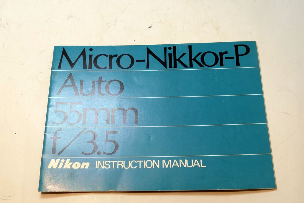 Nikon Micro-Nikkor-P 55mm f3.5  FLENS Instruction Guide Manual 1971