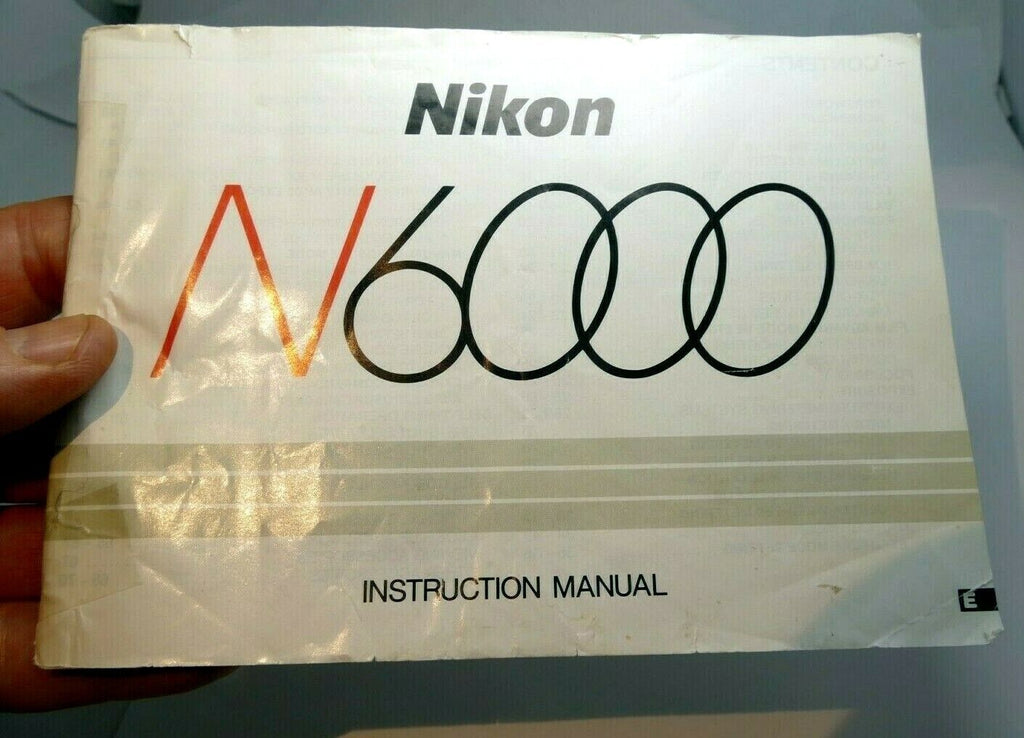 Nikon N6000 CAMERA Guide Book  Instruction manual