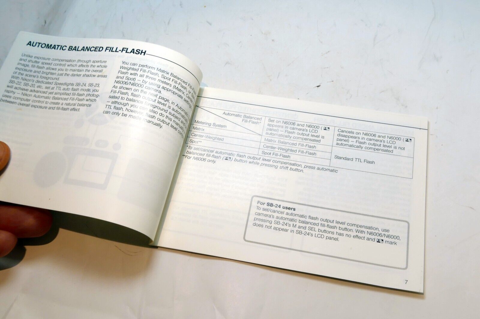 Nikon F N6006 Speedlight Flash Photography Instruction manual