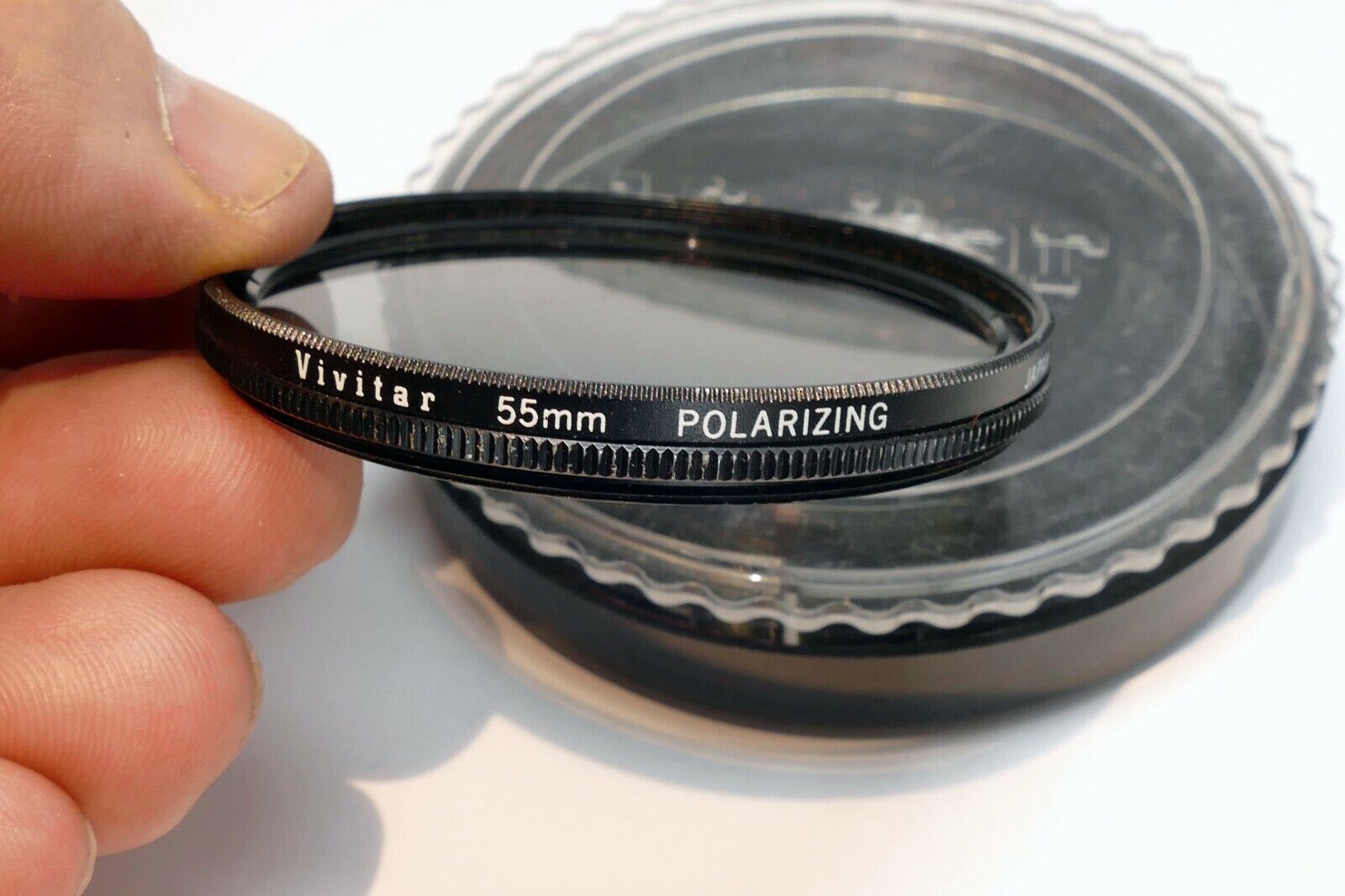 Vivitar 55mm Filter Polarizing Polar PL linear low profile for wide angle Japan