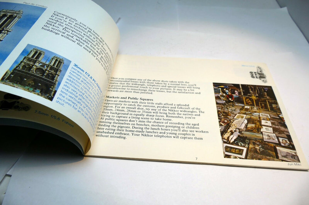 Nikon F Camera  Brochure Lens Photography Guide (EN) 1970 standard prism