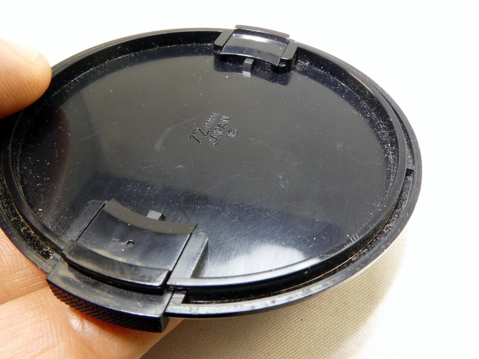 CPC 72mm Black Lens Front Cap snap on type