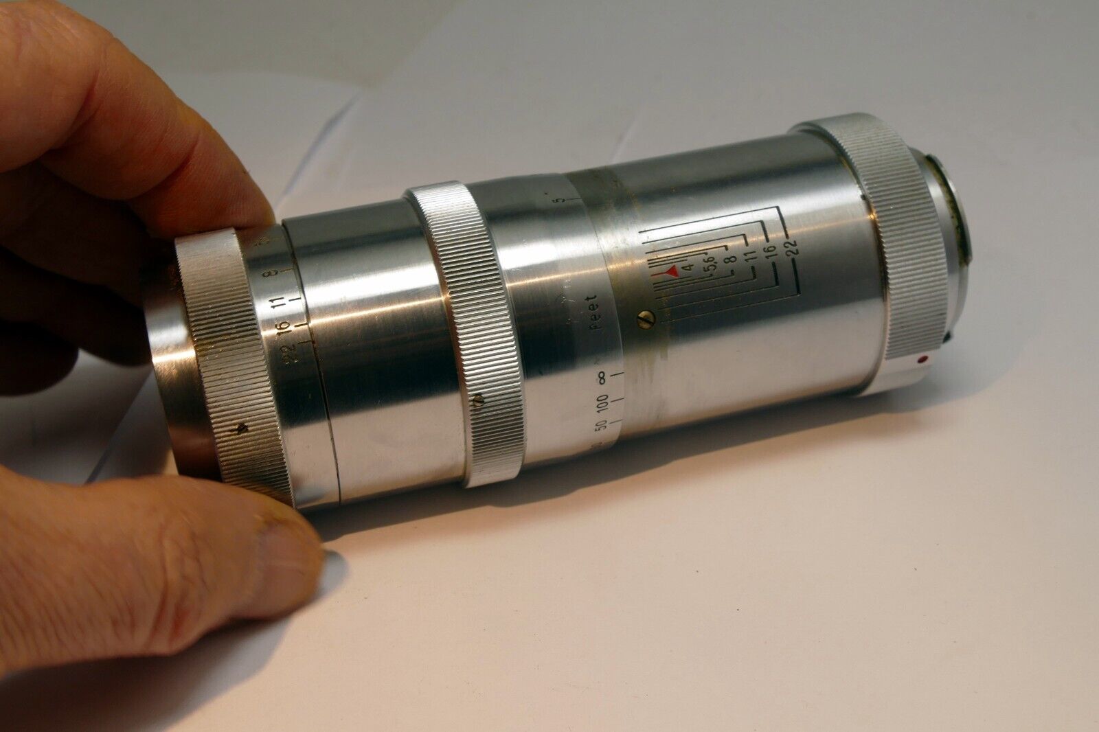 Carl Zeiss Jenna Triotar 13.5cm  f4 T  Lens Exakta mount - AS IS Parts or Repair