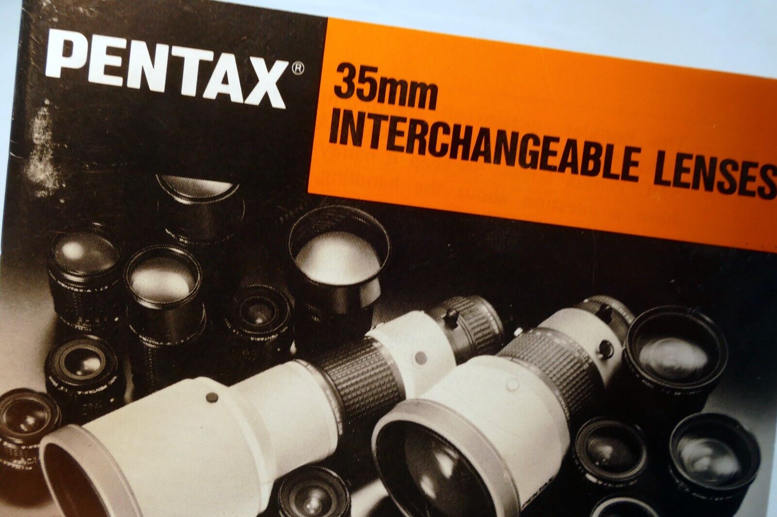Pentax35mm Interchangeable Lenses System Information Brochure Booklet MX LX