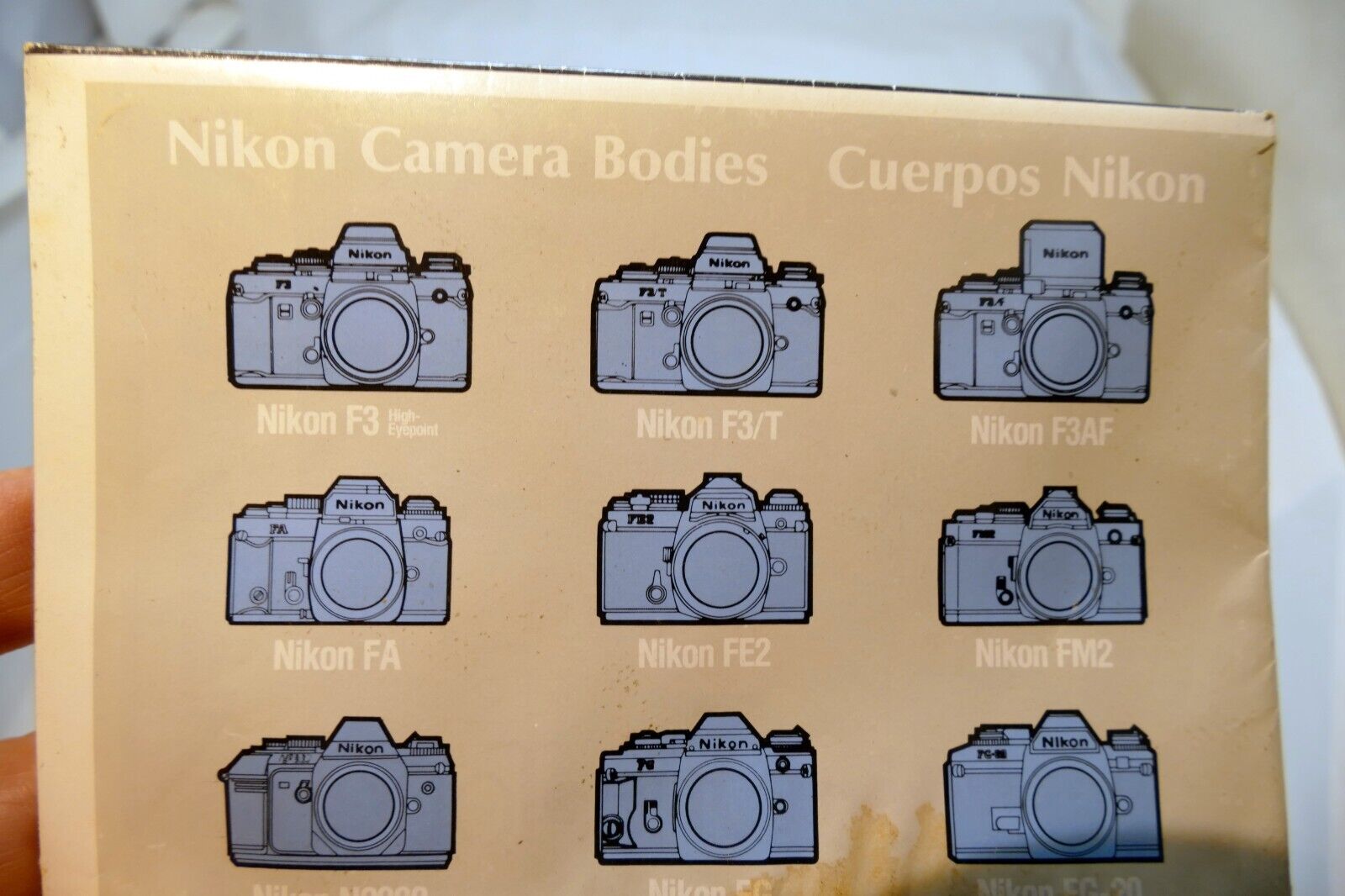 F3AF Camera accessory List Brochure Nikon F3 series HP DE-3 2 DX-1 DA-2 Finder