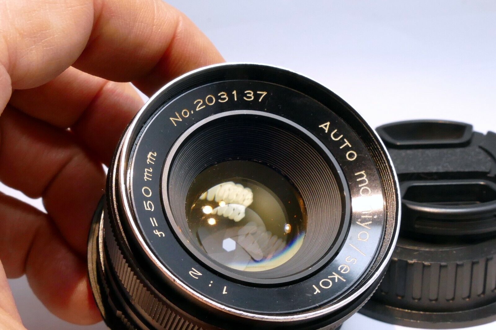 Mamiya 50mm f2 M42 manual Lens lens adapted to Canon EOS EF cameras T7i T8i 90D