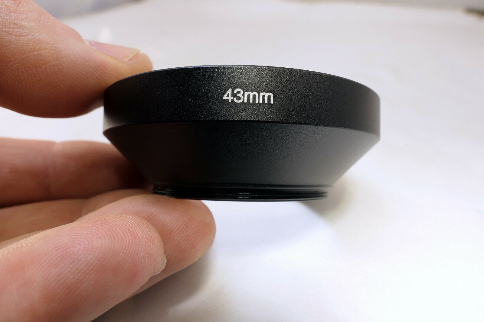 43mm Metal LENS hood Wide Angle for 3.5cm 2.8cm screw w/ threads in front rim 62