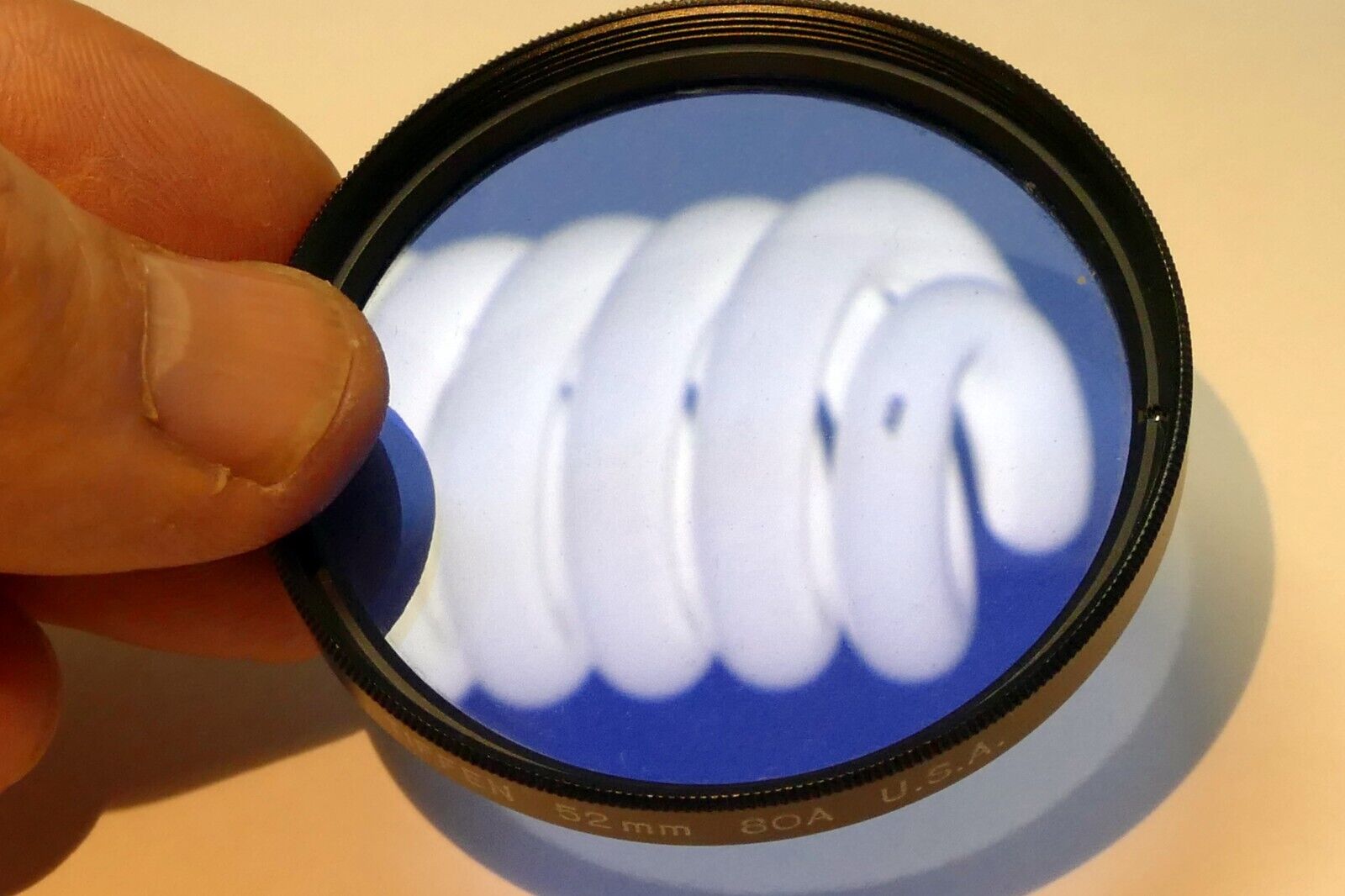 TIFFEN 52mm Filter 80A  made in USA Blue cooling from 3200K to 5500K