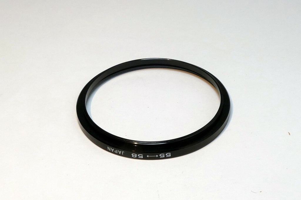 55mm to 58mm ring Metal adapter threaded step-up