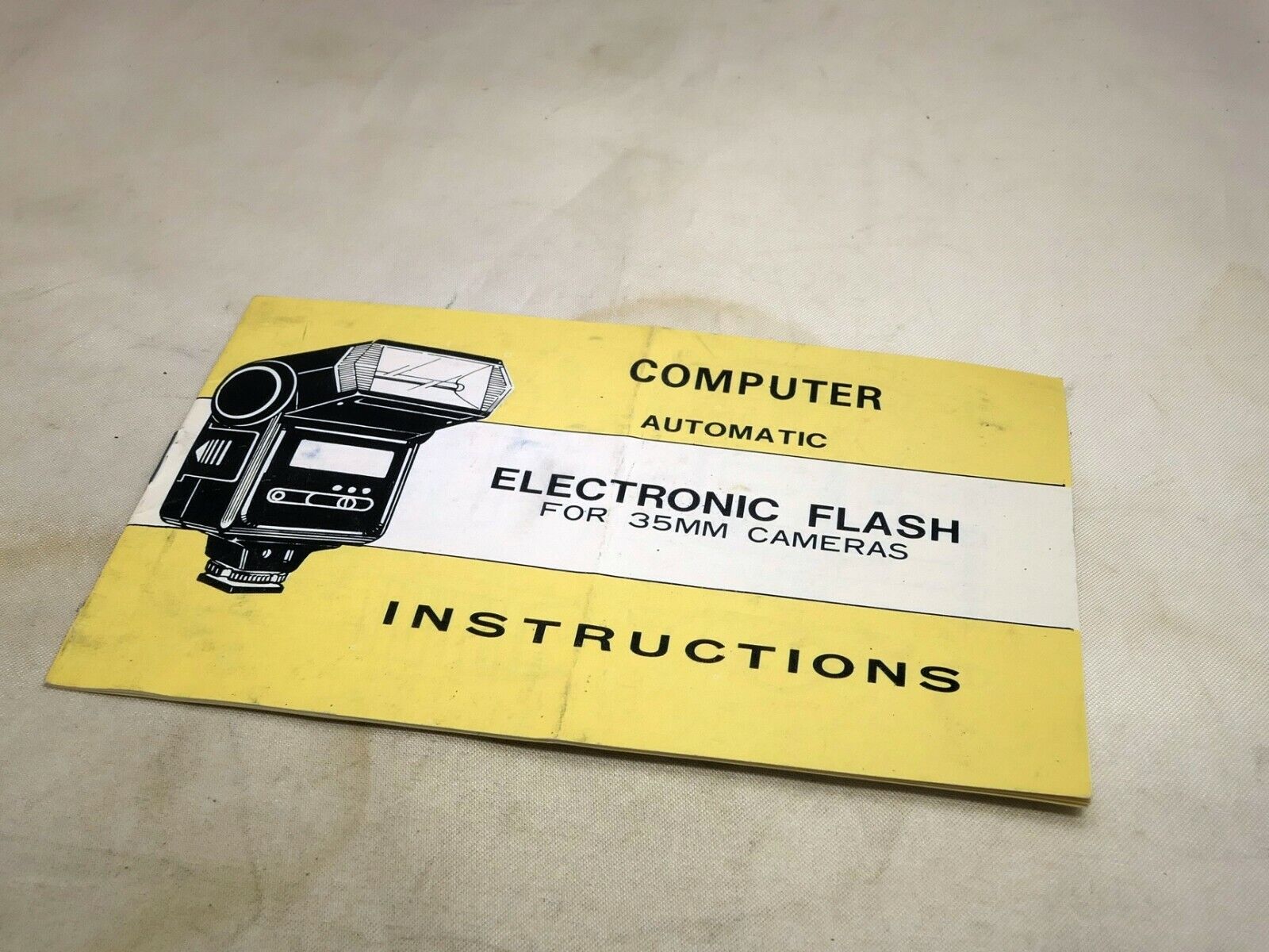 Computer Automatic Eletronic Flash Guide Owners Manual Instructions  English E