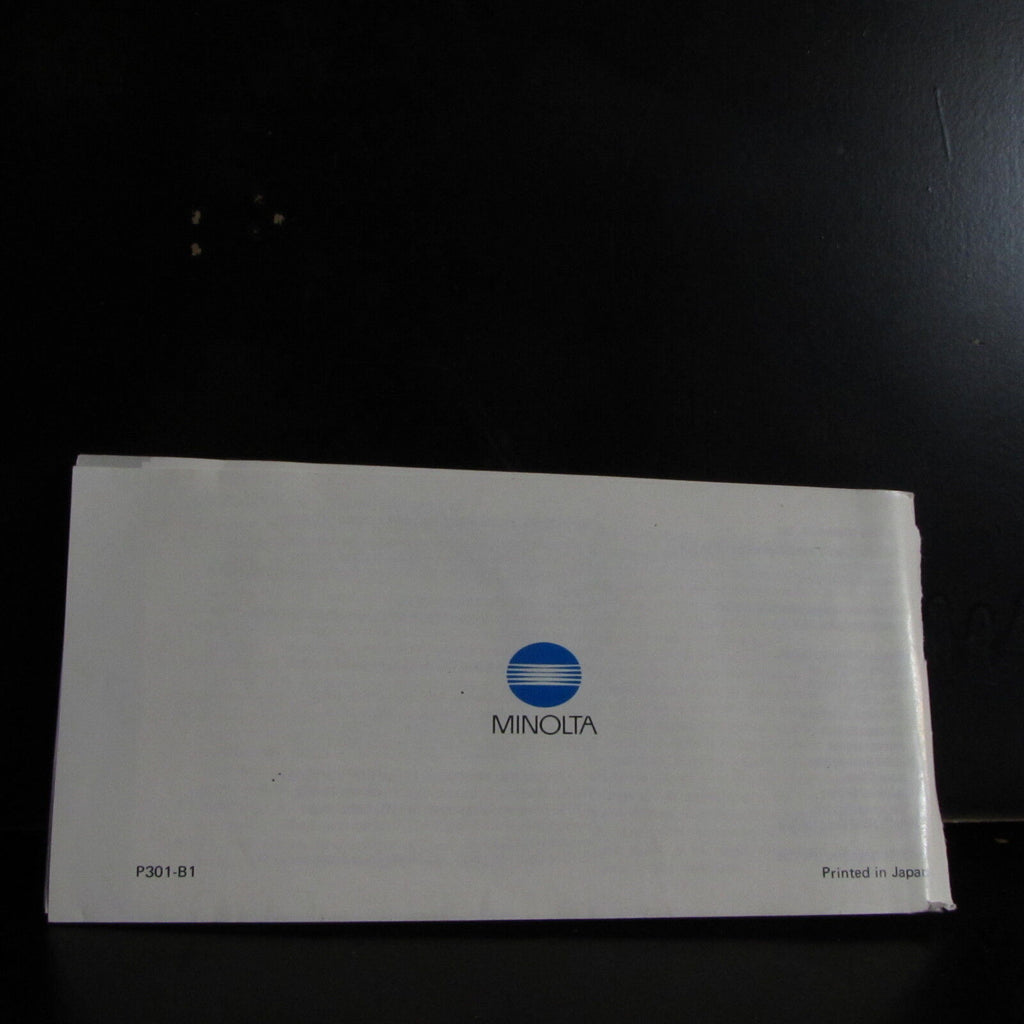 Used Minolta Auto 280PX flash user guide manual english O402051
